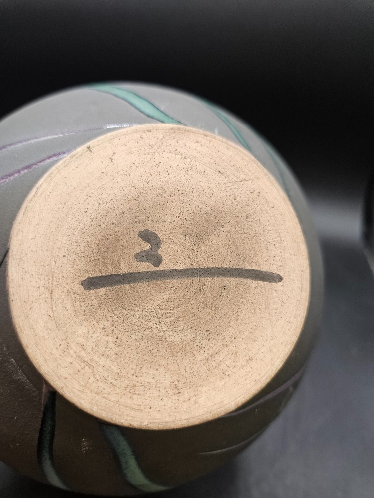 VTG. Ceramic Pottery Vase Multicolored