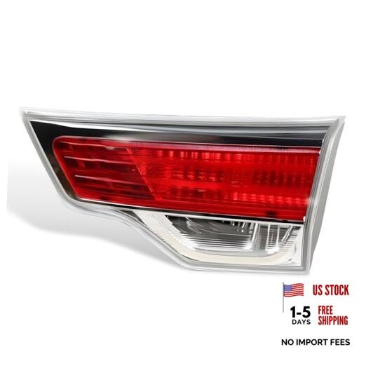 TO2803115 Inner Tail Light w/O Bulb Compatible with 2014-2016 Highlander Right