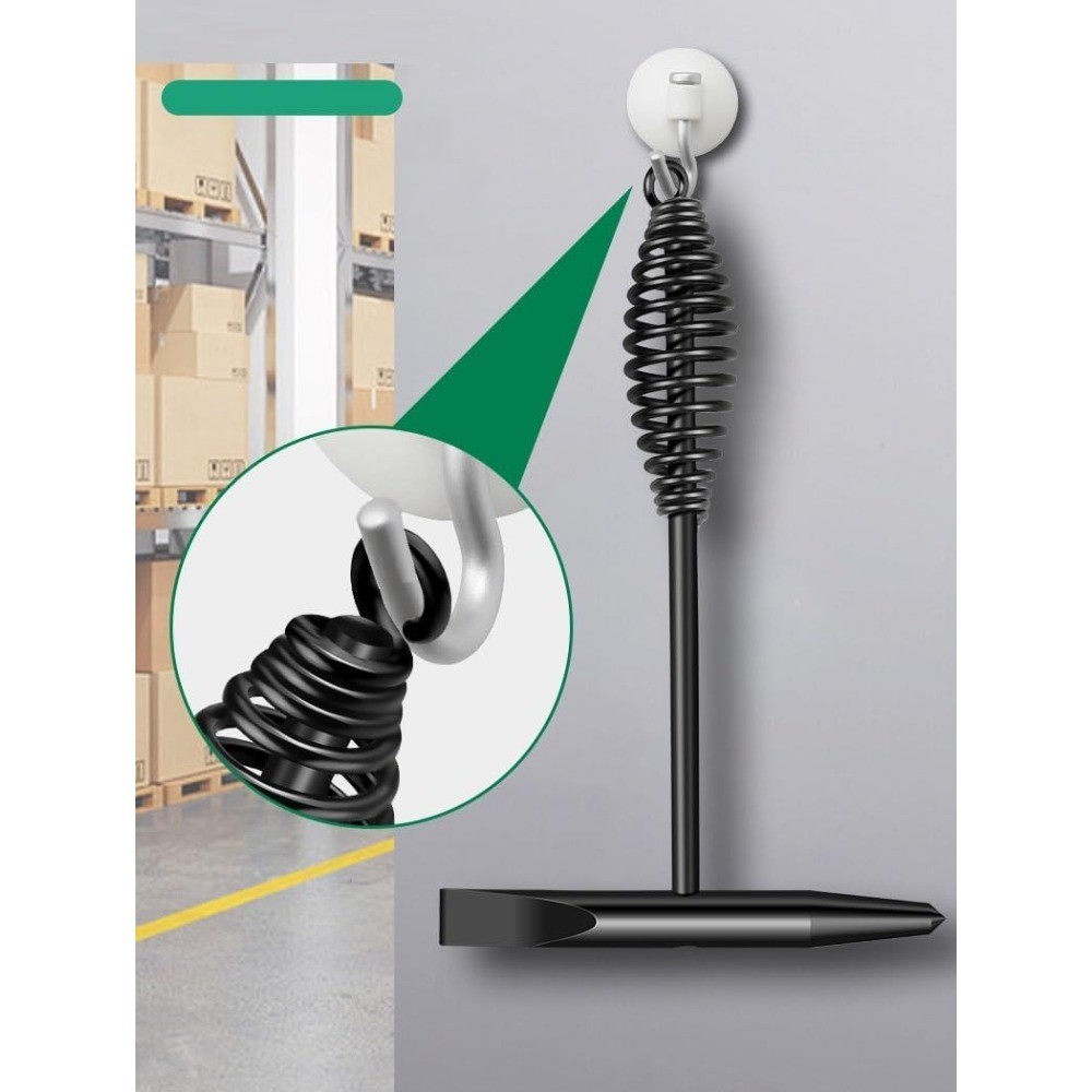 Welding Chipping Hammer with Coil Spring Handle Cone Vertical Chisel for Slag