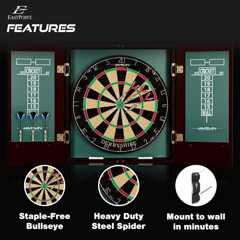 Official Size Tournament Dart Board Set