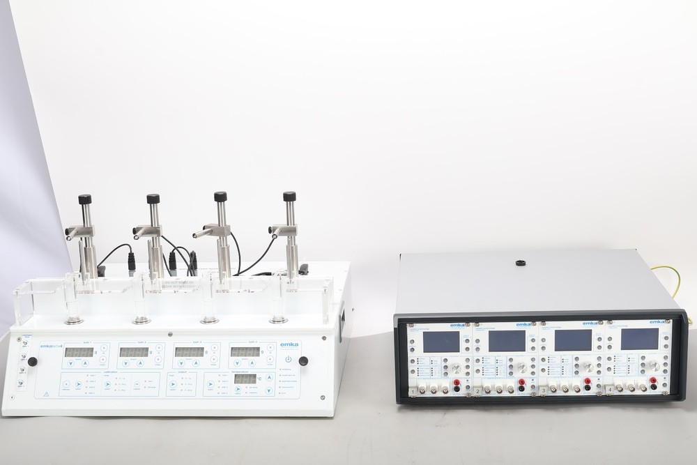 emka emkaBATH4 Automated Tissue Bath w/ Asynchronous Stimulator With Accessories