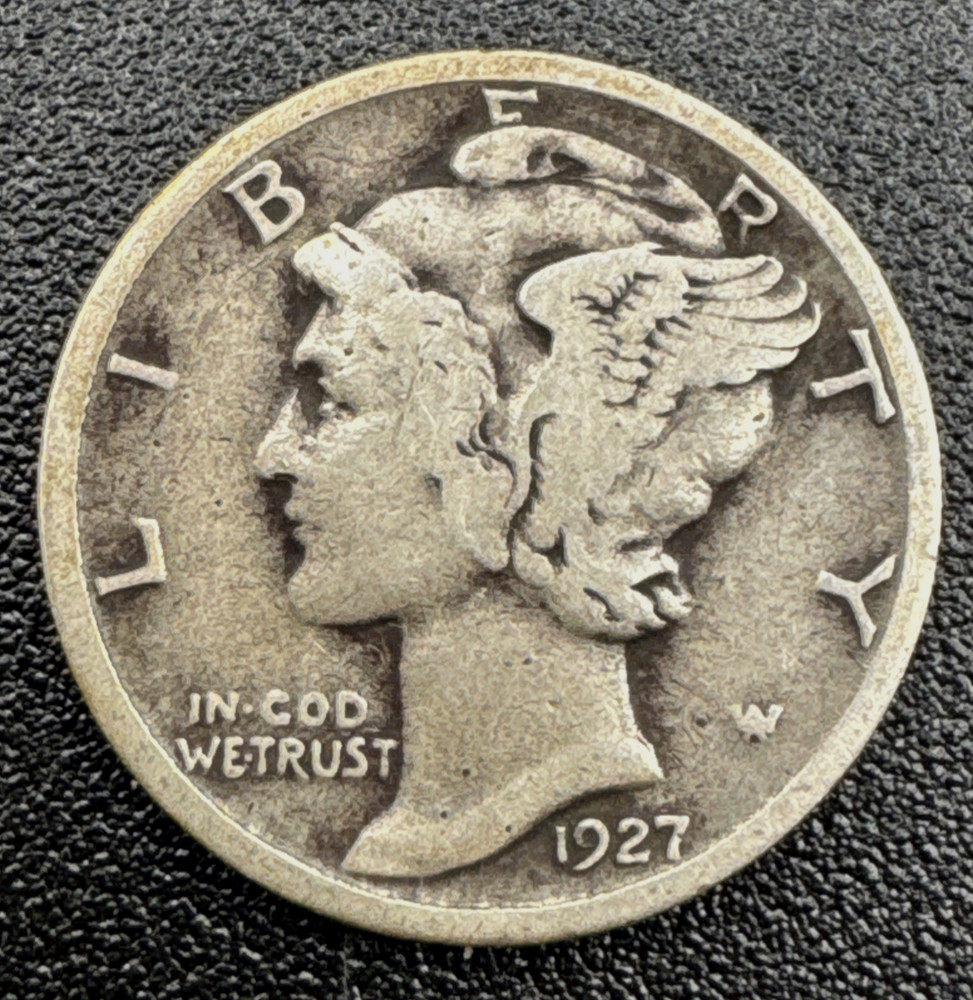 1927  Mercury Dime