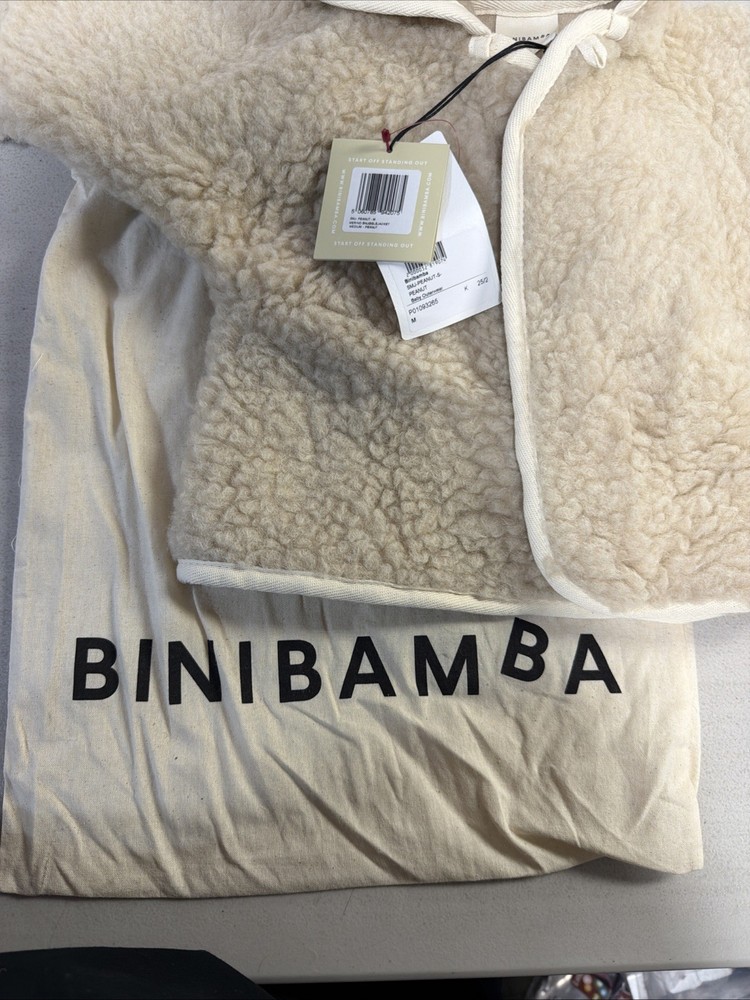 BINIBAMBA MERINO SNUGGLE JACKET SIZE MEDIUM