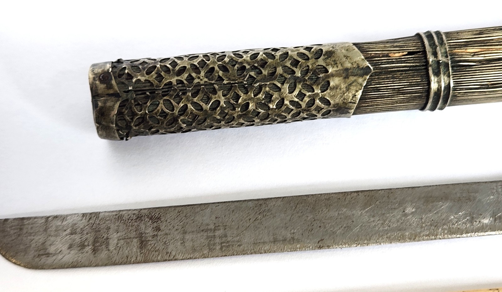 Antique Asian Chinese Knife Bone Chopsticks Traveling Eating Trousse Set