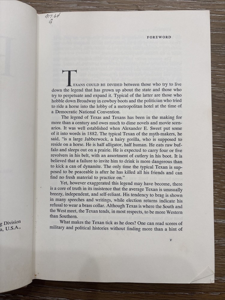 Rawhide Texas (1st Ed) by Wayne Gard Ex-Library C5