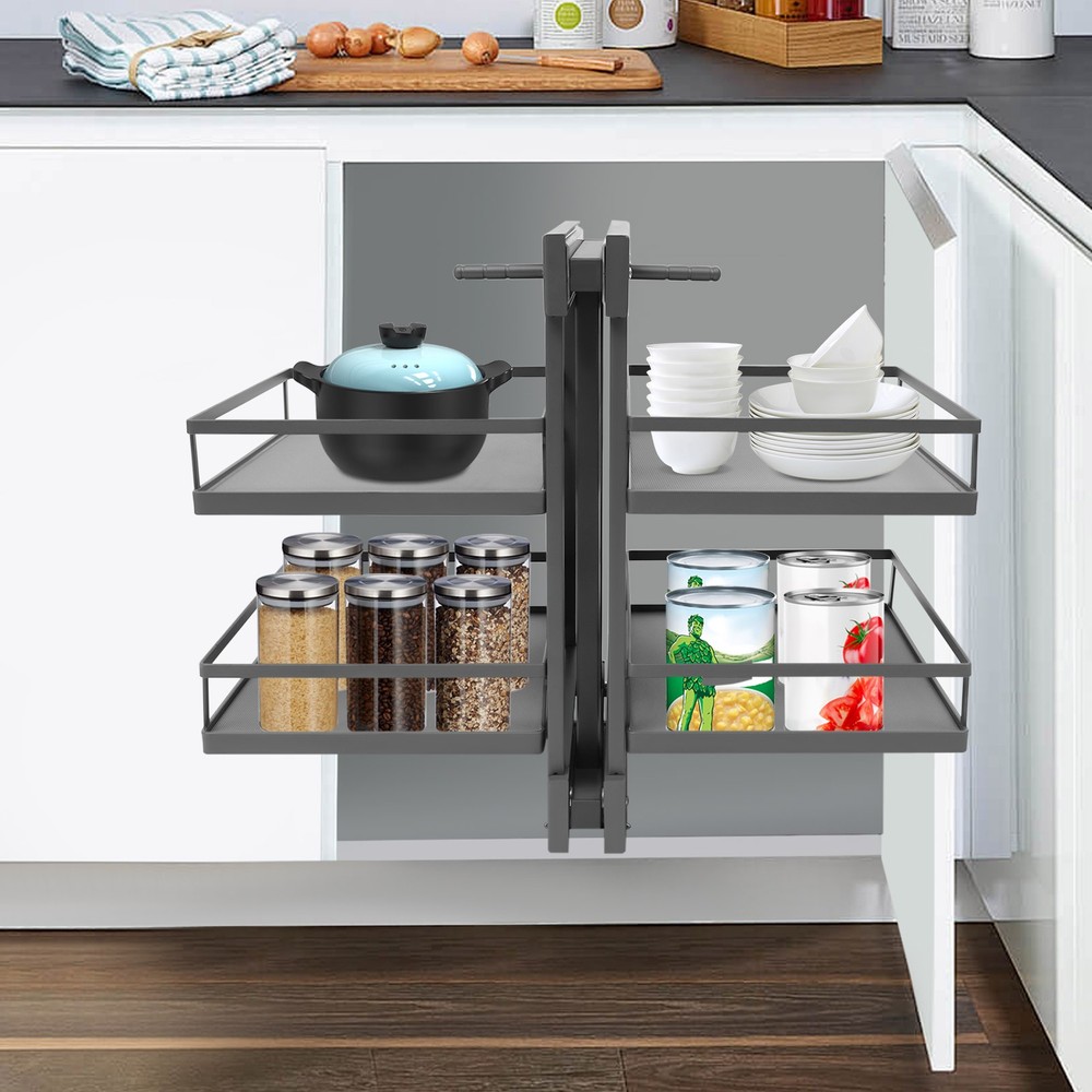 Cabinet Pull-out Storage Rack Pull Out Corner Organizer for Kitchen Cabinet