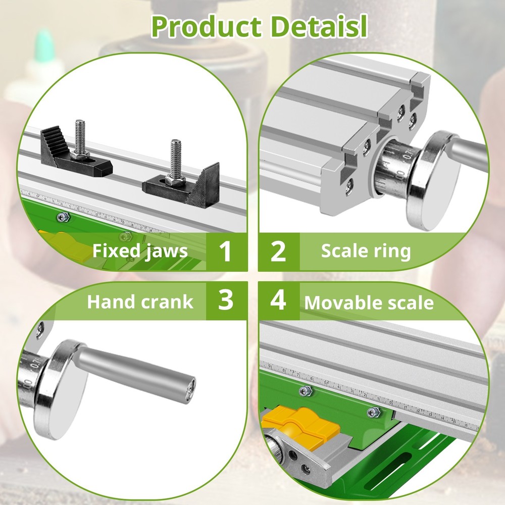 Upgraded Mini Multifunction Cross Slide Table Milling Working Drilling Bench