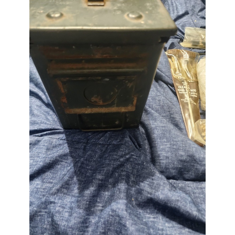 Old ammo box with cleanning kit