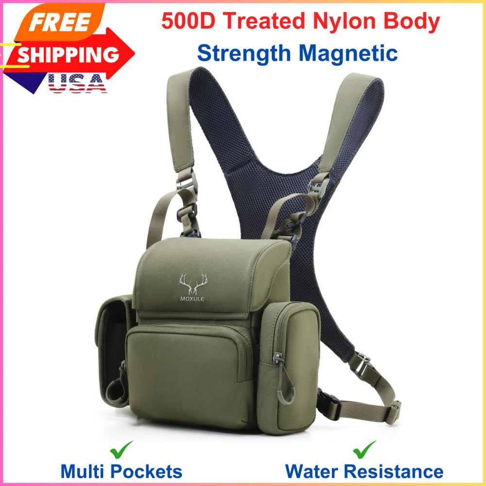 Binocular Harness Chest Pack: Bino Case with Rangefinder Pocket, Multi Pockets