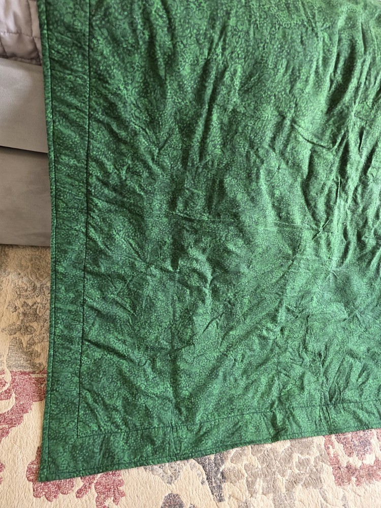 Vintage Handmade Quilt 45"×45"