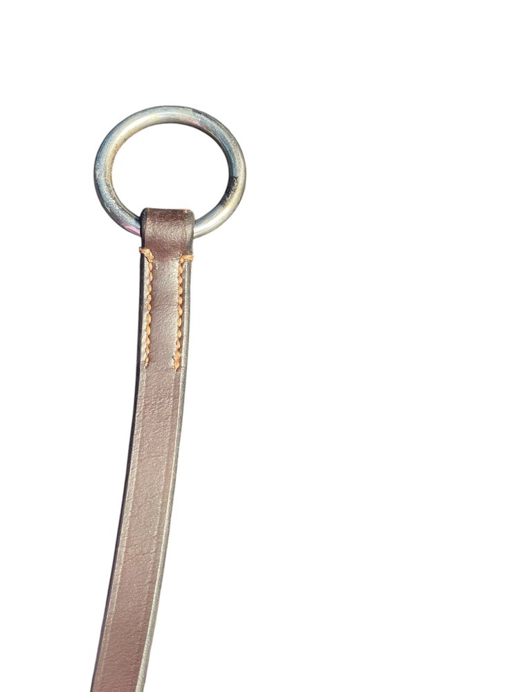 Horse Equine Brown Leather Training Forks