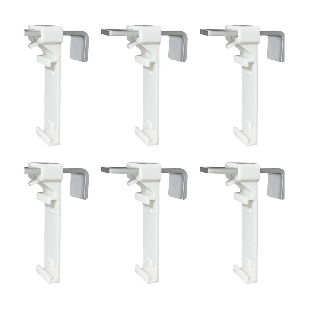 6Pcs Clamp Holders for Roller Blind Stable Roller Shade Holders Brackets for
