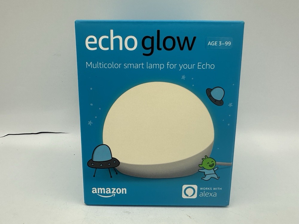 Amazon Echo Glow, Color Changing Smart Lamp - Requires Compatible Alexa Device
