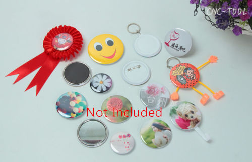 110V Pneumatic Badge Machine Button Maker Round Badge Making with 44mm Mold