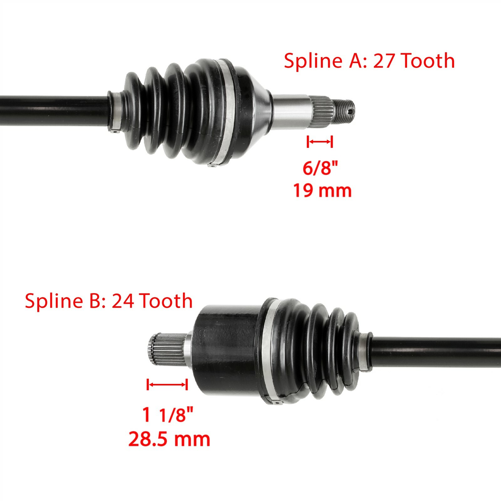 Front Rear Left Right CV Joint Axle fits Arctic Cat Wildcat Trail 700 2014-2020