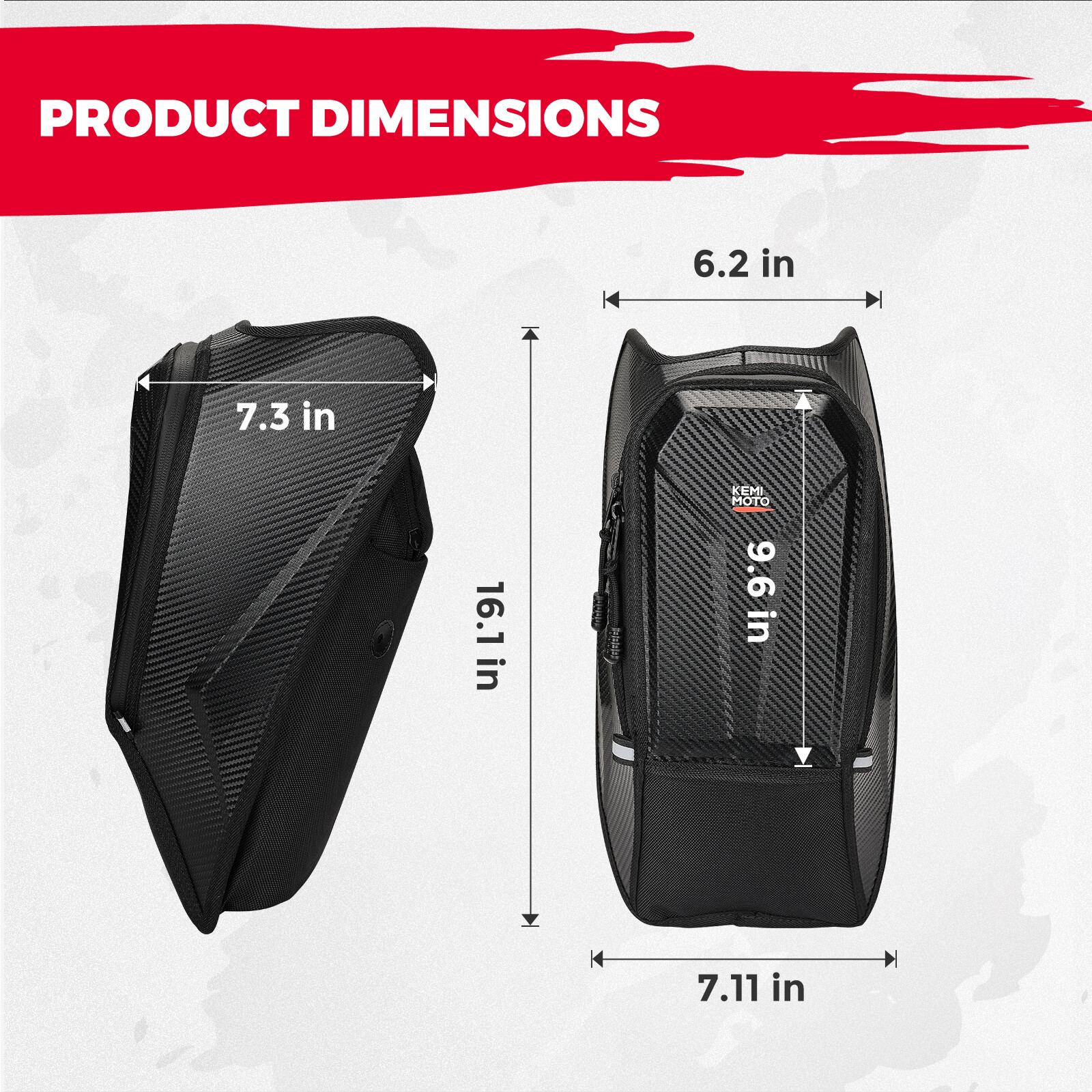 KEMIMOTO 2884992 Center Console Bag Storage For Polaris Slingshot SL S 2020-2023