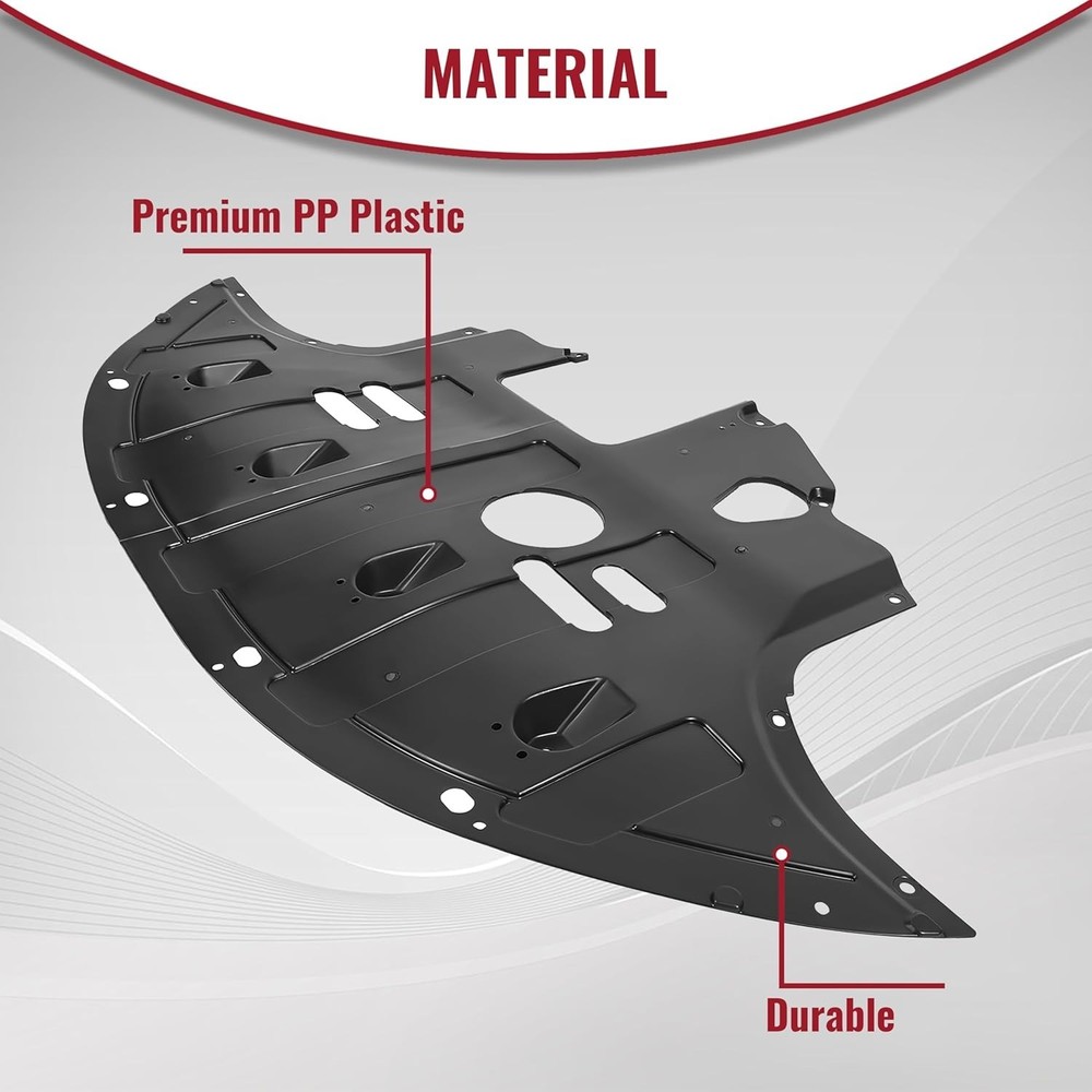 Front Engine Splash Shield Compatible with 2017-2020 Hyundai Elantra 2.0L