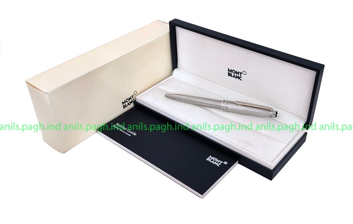 Refurbished# Montblanc Meisterstuck Solitaire 163 Ballpoint Pen with Silver Trim