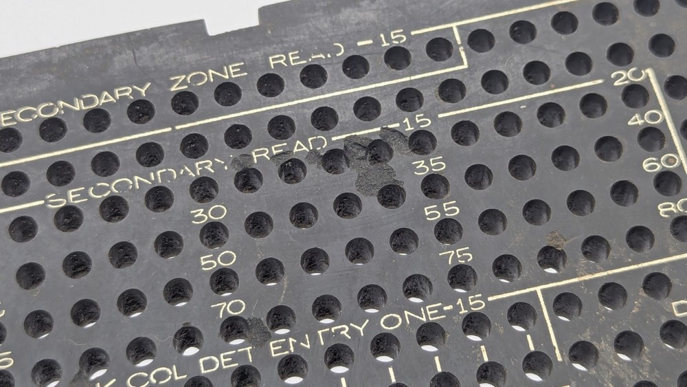 Vintage IBM 601059 MACHINE Plugboard Control Panel FOR DISPLAY