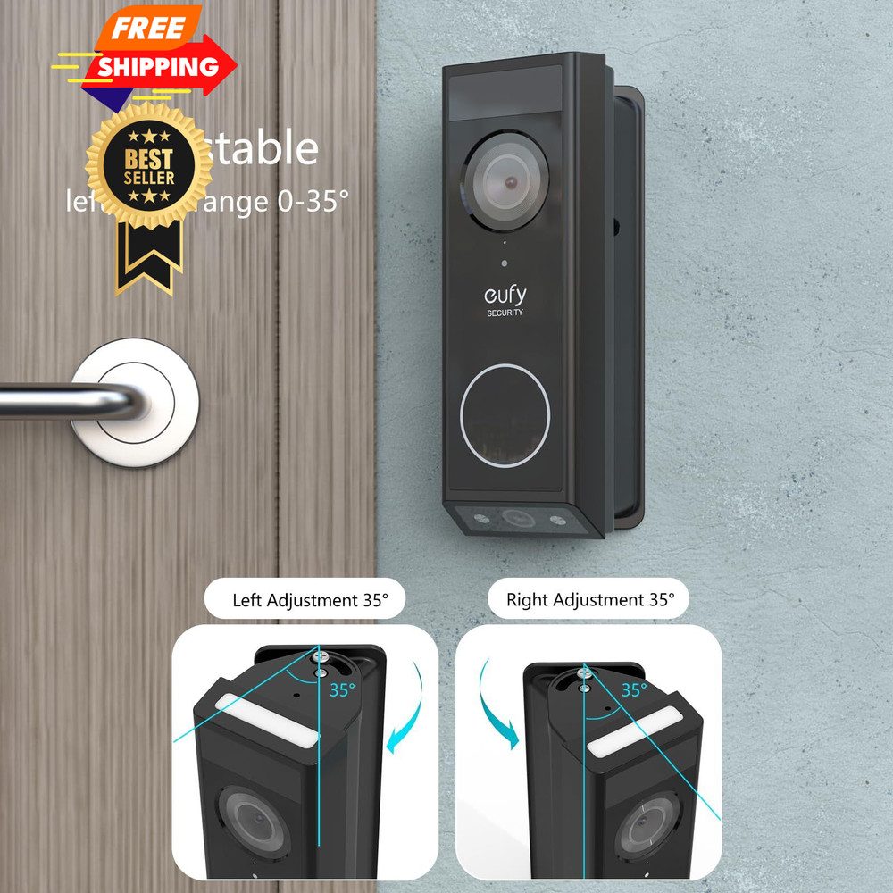 Adjustable 0-35 Degree Doorbell Angle Mount for eufy E340
