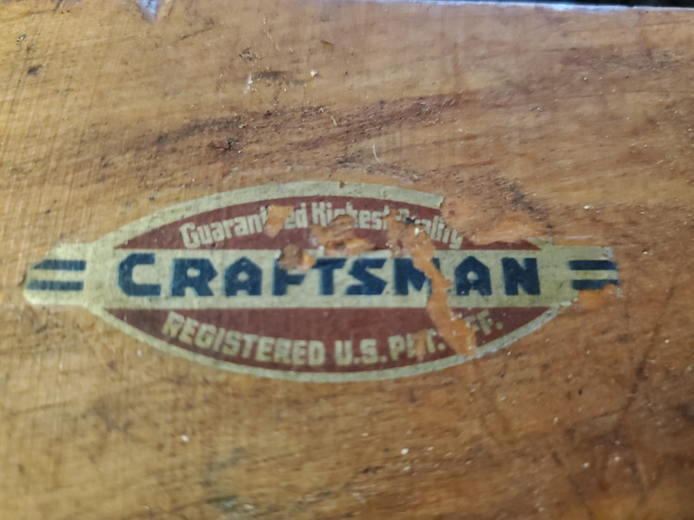 Craftsman Sharpening Stone With Wooden Box ~ 1948
