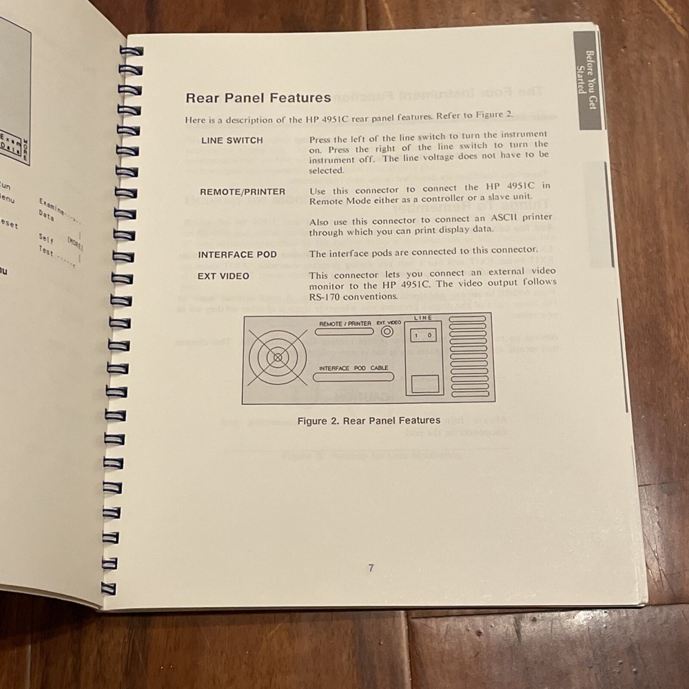 HP 4951C Protocol Analyzer Getting Started Manual 04951-90755 March 1988