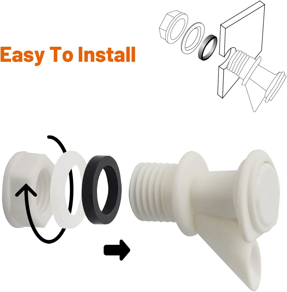 Push-Button Spigot Cooler Spigot Replacement, Compatible with Igloo 2-10 Gallon