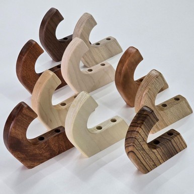 Solid Wood Wall Hooks | Ash