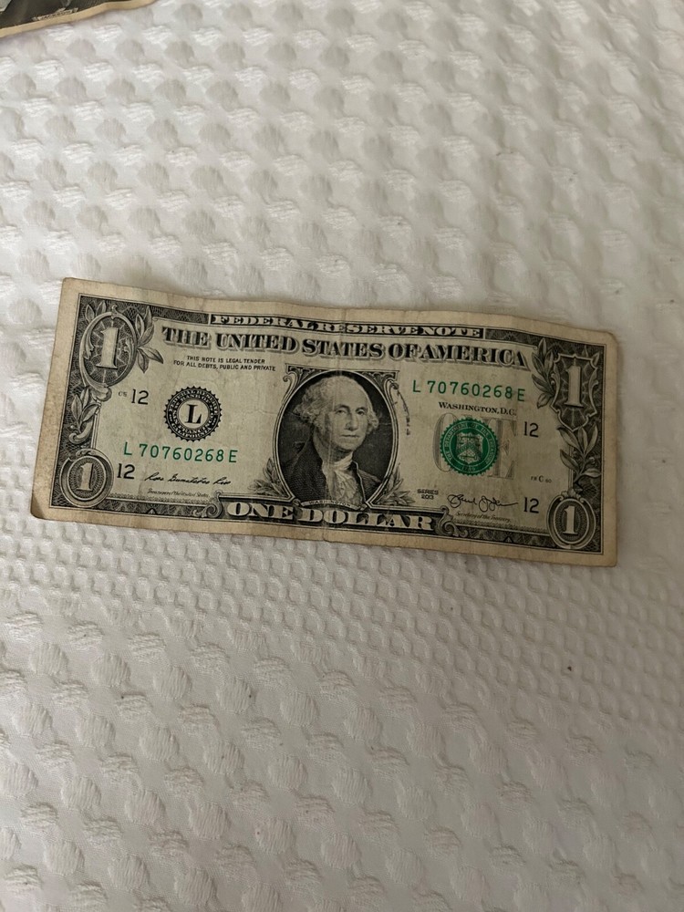 one dollar bill error print