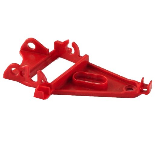NSR 1293 Triangular Anglewinder Motor Mount High Gear Ratio Extra Hard, Red