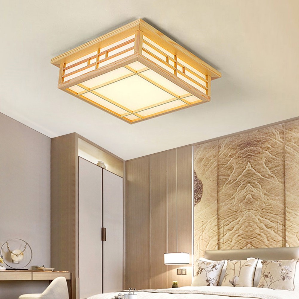 Japanese Style LED Ceiling Mount Lamp Ceiling Light Downlight Square CeilingLamp