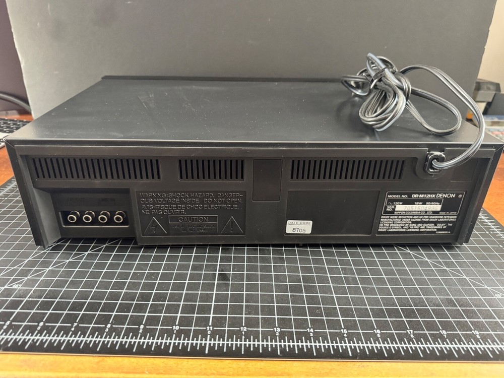 DENON DR-M12HX CASSETTE DECK | TESTED AND WORKING