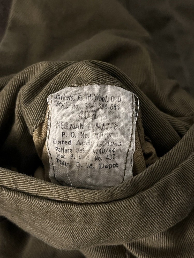 WWII WW2 Ike Jacket Size 40R 1945 Dated