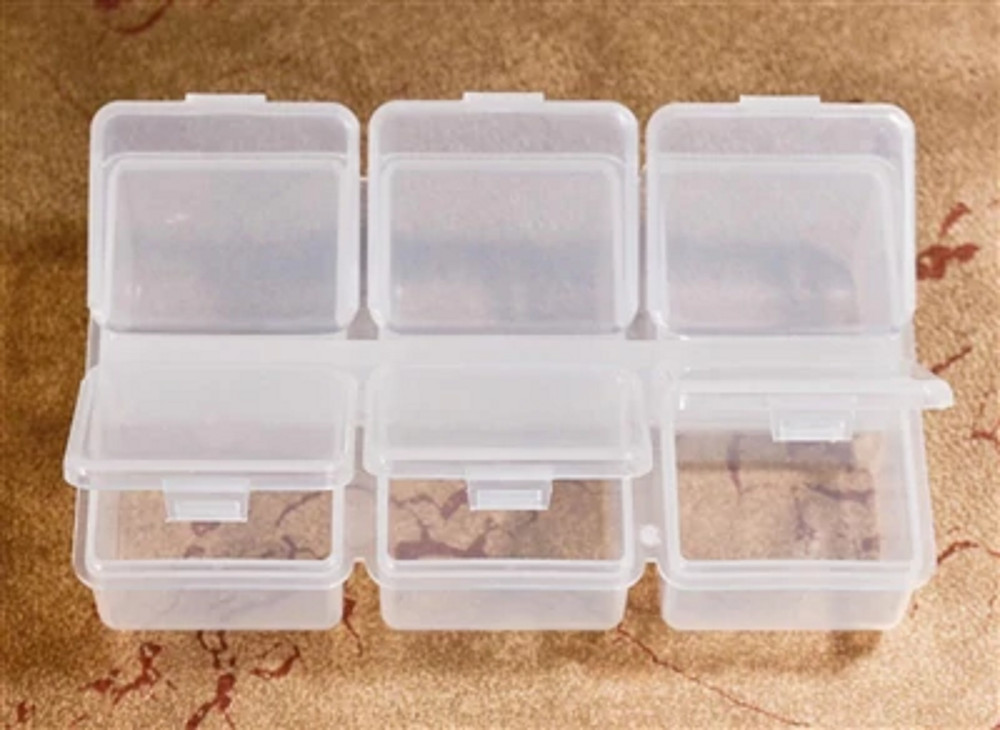 Hareline Dubbin' FLIP CAP BOX Fly, Hook & Tackle Storage 6 Compartments