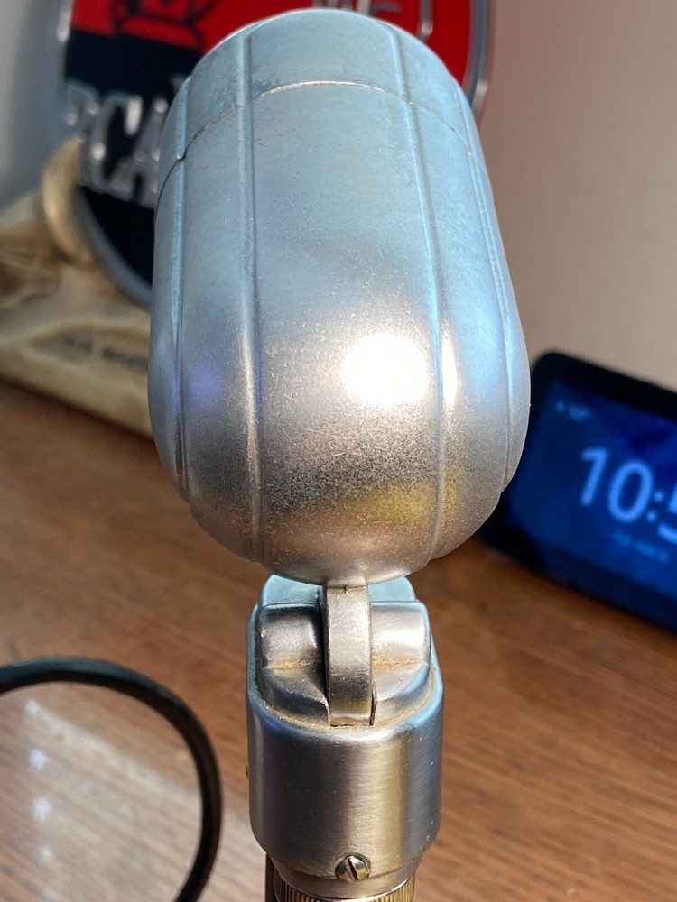 Vintage 1940's TURNER 211 Dynamic Microphone-working with stand & cable