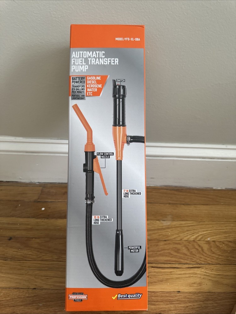 Professional Tools Automatic Fuel Transfer Pump OPEN BOX