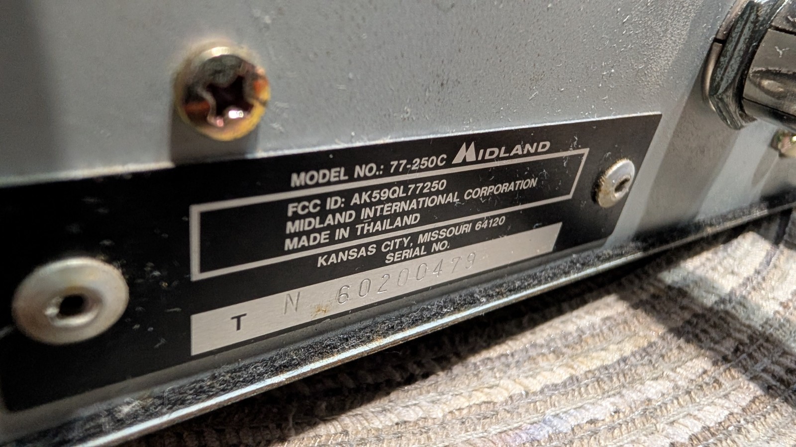 Midland Power Max 77-250c Peaked, Tuned Tested WATCH VIDEO w/Box