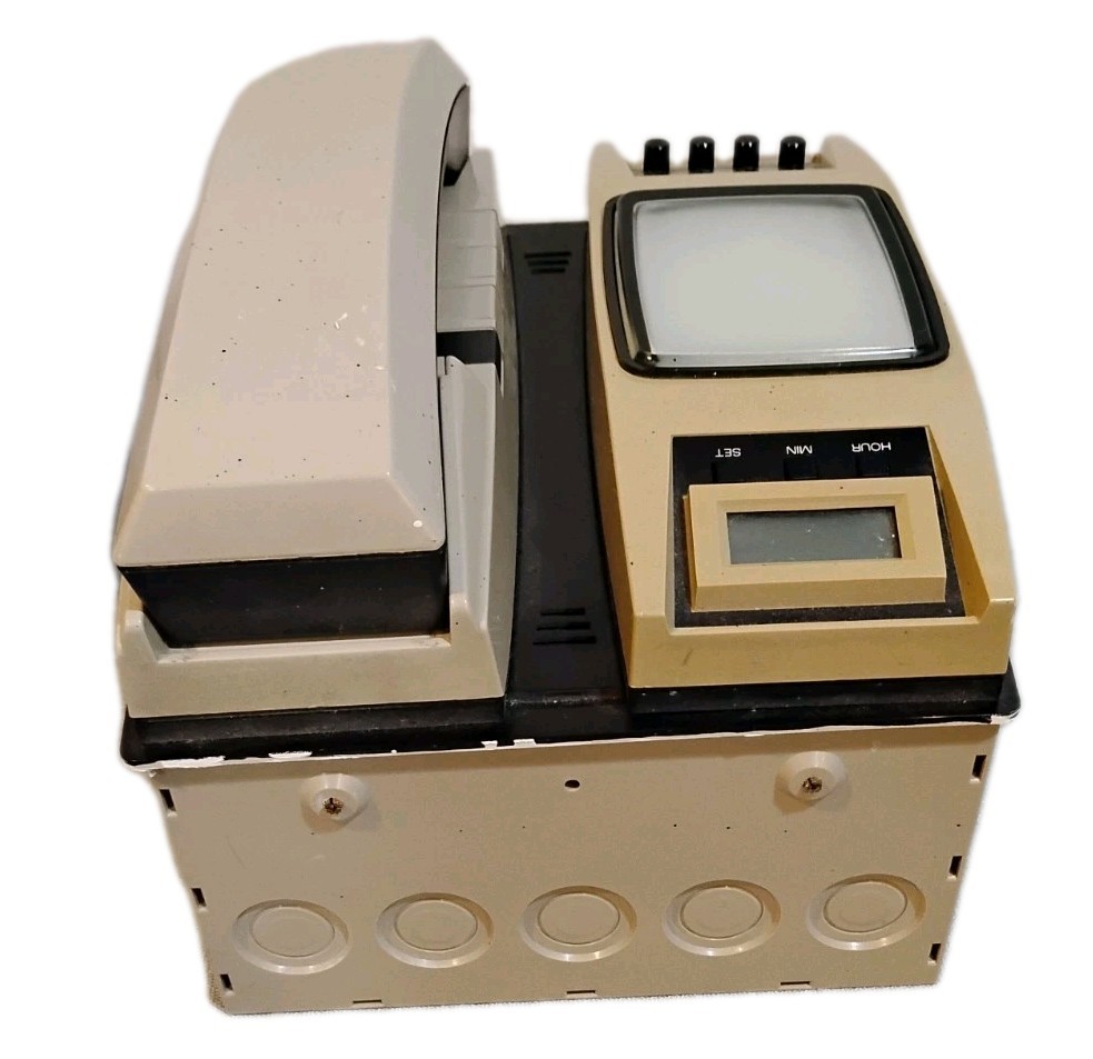 ELBEX EVM1100 Vintage Intercom System Telephone With Screen UNTESTED Rare