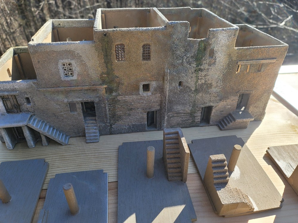 Scratch built 28mm Middle Eastern Complex diorama Chris the Model Maker Riordan
