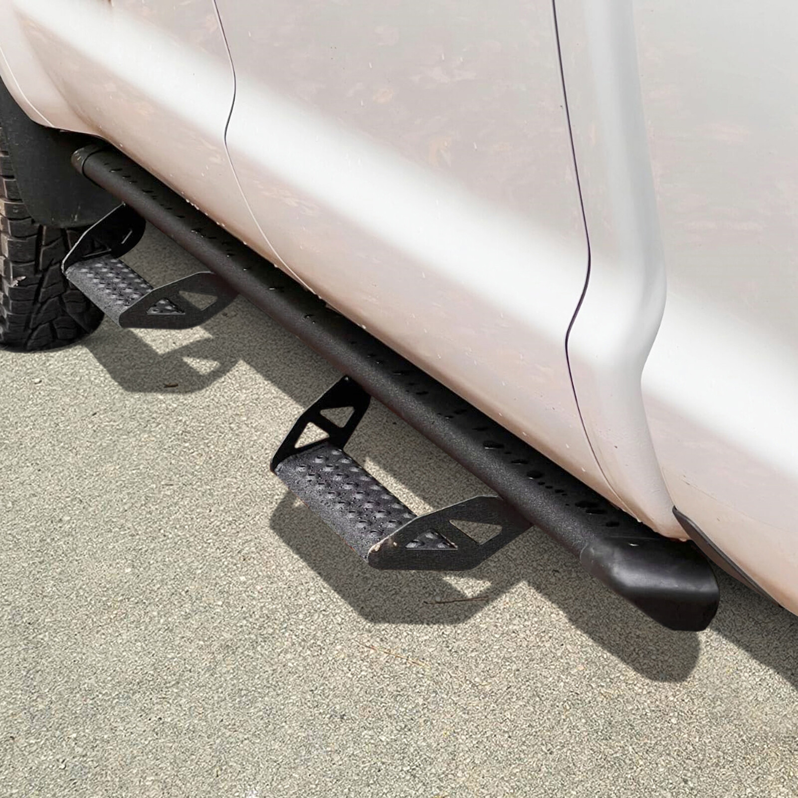 For 2024 Toyota Tacoma Double/Crew Cab 3" Drop Running Boards BLK Side Step BCTA