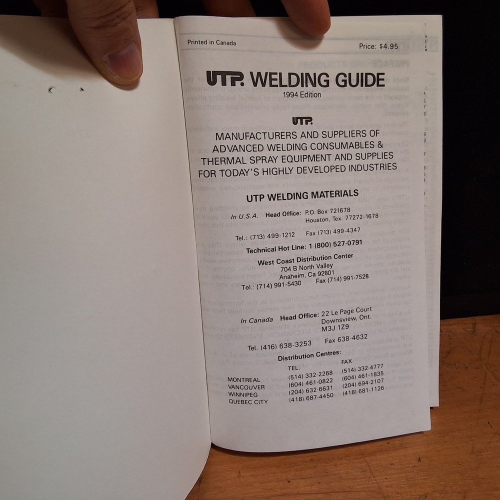 UTP Welding Guide: The Most Complete Welding Data Book Paperback