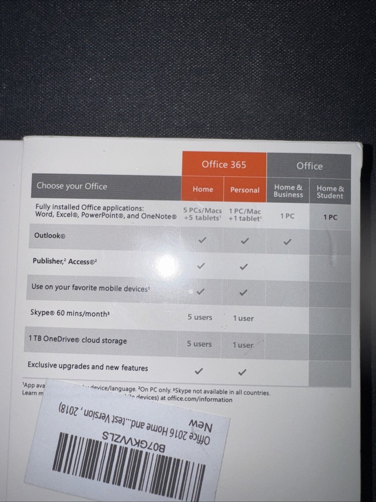 Microsoft Office Home & Student 2016 English Windows Software - Eurozone