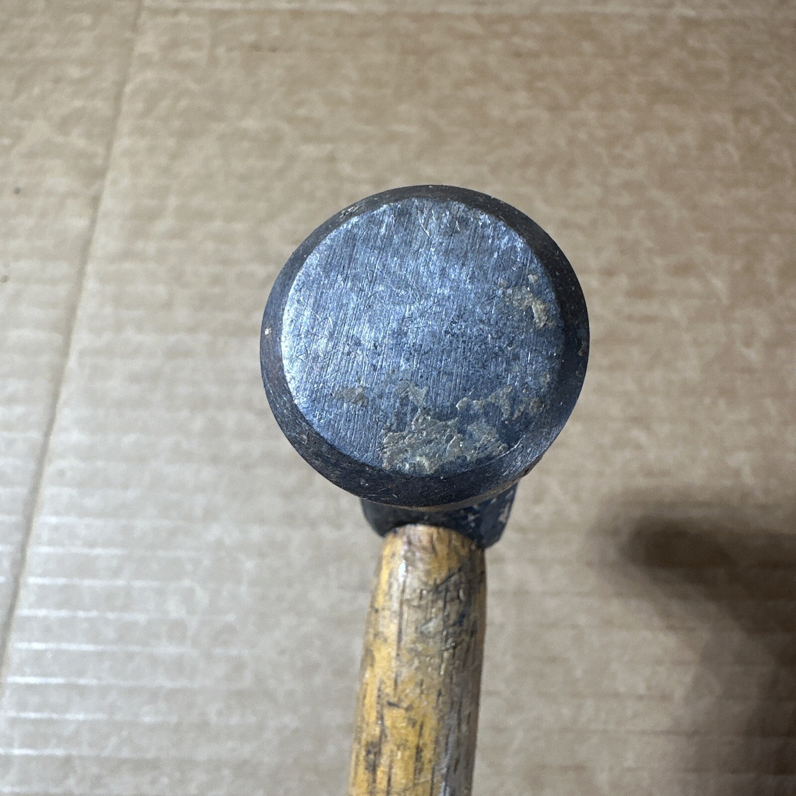 Vintage Vaughan S2012 12 Oz. Machinist Ball Peen Hammer Wood Handle Made In USA