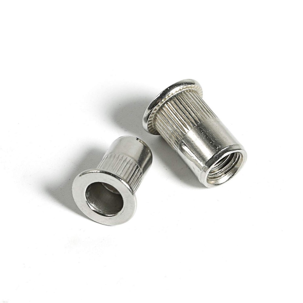 Stainless Steel Rivet Nuts Threaded Insert Nutsert Rivnuts 5 Sizes 8-32, 10-2...