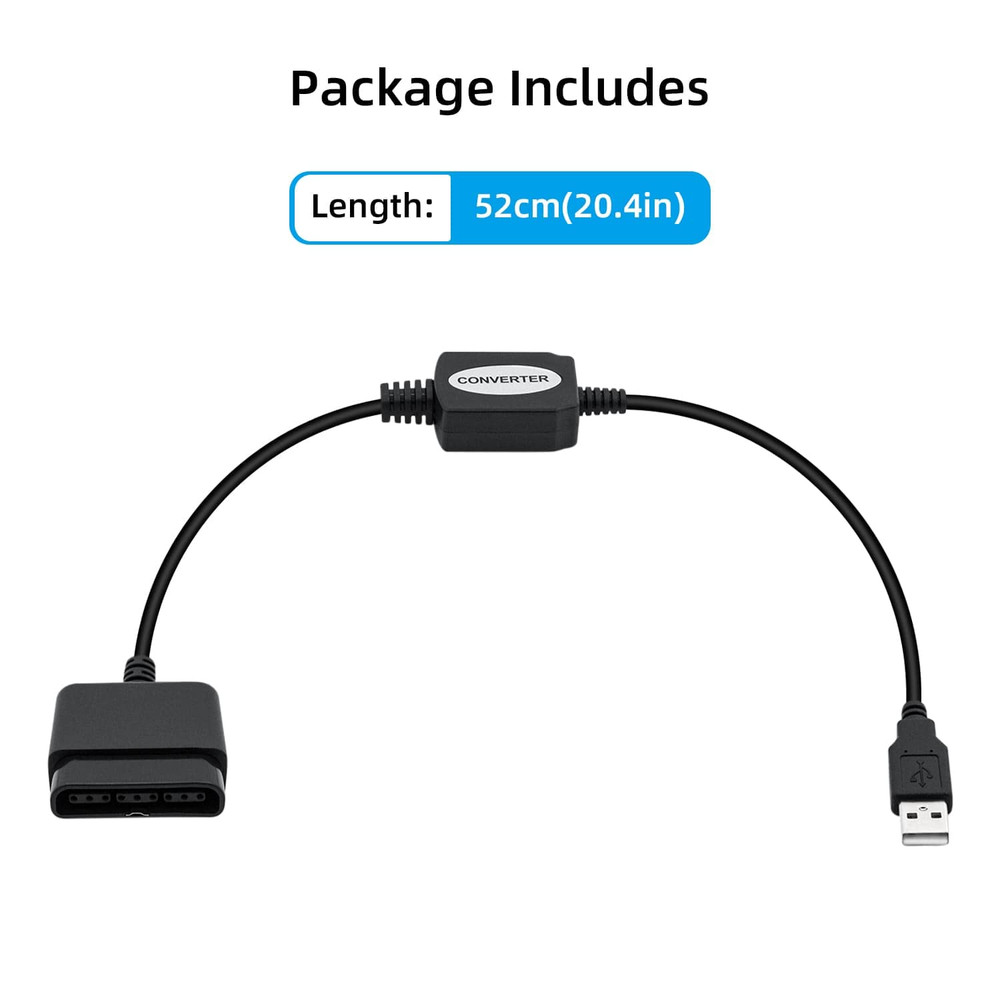 PS2 to USB Adapter Converter for PS2 Guitar Controller to PC/PS3 Controller