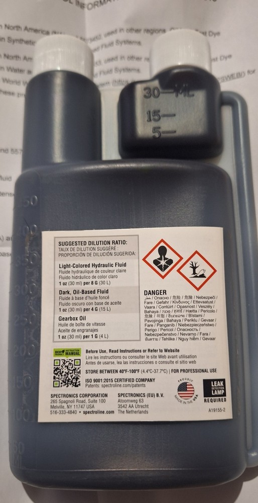 spectroline leak detection kit