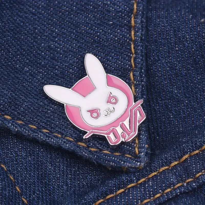 Overwatch D. VA Logo Enamel Pin