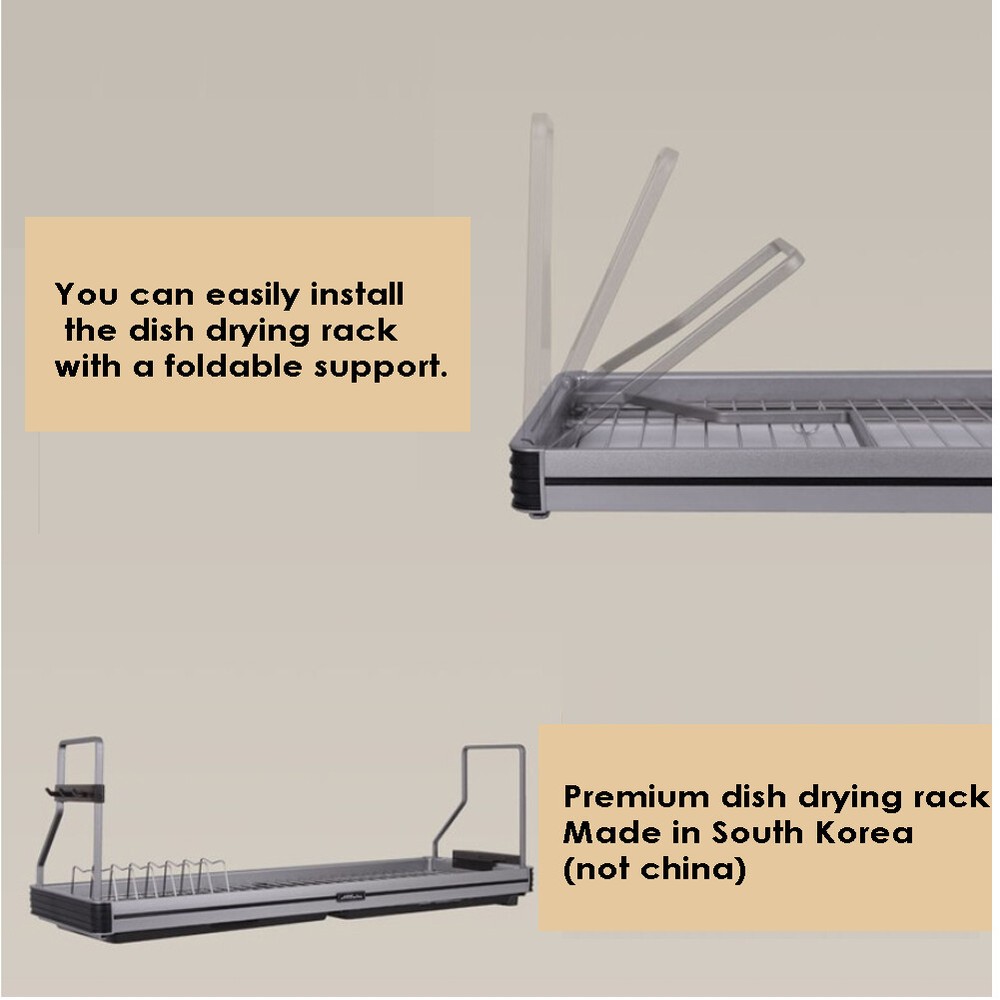 QNEX Foldable Attachable Premium dish drying rack
