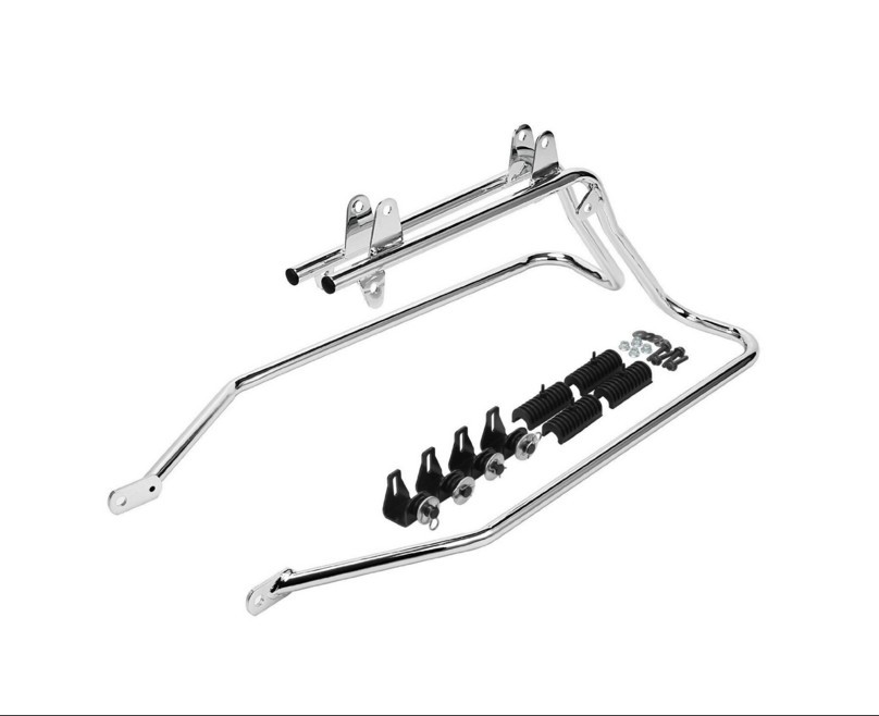 Chrome Saddlebag Support Conversion Bracket kit For Harley Heritage Softail 84-1