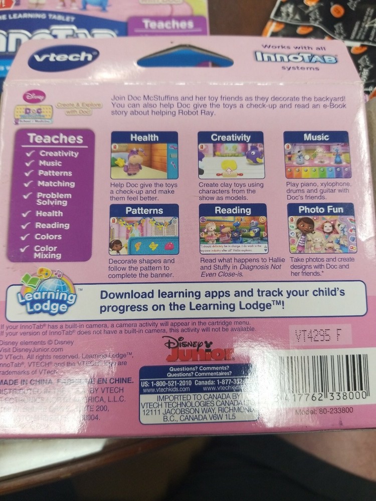 New Disney VTech InnoTab Software Doc McStuffins New